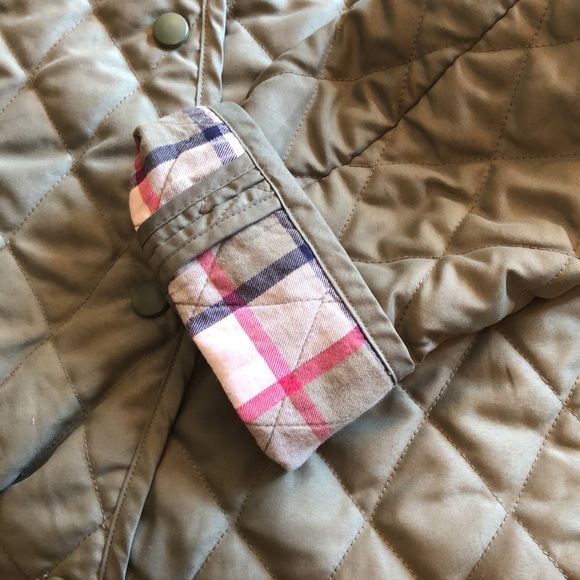 Kim Roger snap up quilted jacket with contrasting plaid interior szM - Picture 9 of 10